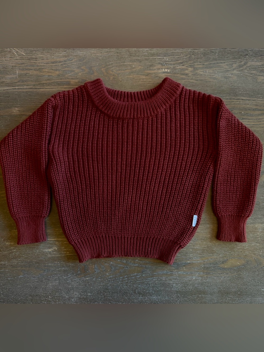 Gigi and Max Brick (deep red brown) Sweater size 6-12 mo